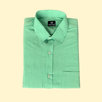 Mint Green 100% Cotton Dad n Son Twinning Shirts