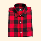 Red Black Checks Son Shirt - (Add-on)