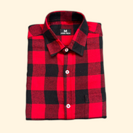 Red Black Checks Son Shirt - (Add-on)