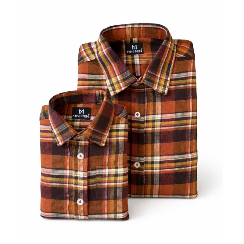 Rusty Checks Dad n Son Twinning Shirts