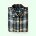 Black n Yellow Checks Dad Twinning Shirt