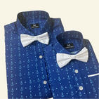 Blue Anchor Dad and Son Twinning Shirts