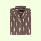 Brown Ikat Dad Twinning Shirt
