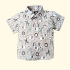 Casual Shirt - Retro Jungle - 100% Cotton