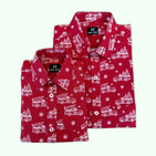 Christmas Tree Printed Dad n Son Twinning Shirts