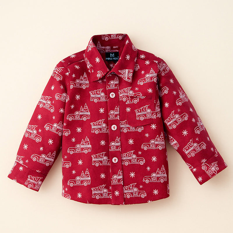 Christmas Tree Printed Kids Shirt