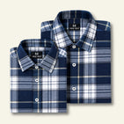 Classic Blue Checks Dad n Son Twinning Shirt