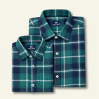 Classic Green Checks Dad n Son Twinning Shirt