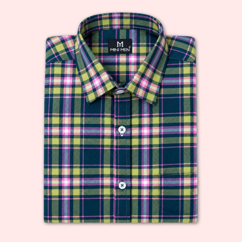 Classic Rosarium Checks Dad Twinning Shirt