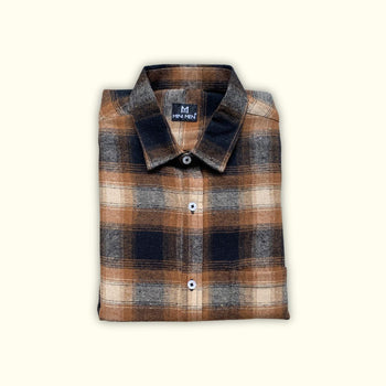 Cowboy Brown Checks Son Shirt - (Add-on)