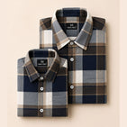 Desert Blue Checks Dad n Son Twinning Shirts