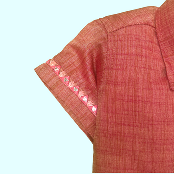 Dusky Pink Silk Shirt