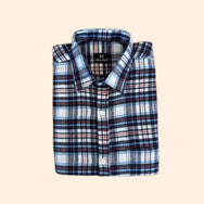 Frosty Blue Checks Dad Twinning Shirt