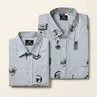 Gaming Printed Dad n Son Twinning Shirt