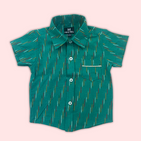 Green Ikat Traditional Shirt
