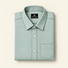 Green printed Dad Twinning Shirt