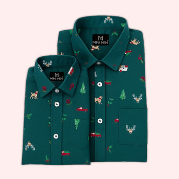 Jolly be Good Printed Dad n Son Twinning Shirts