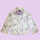 Lavendar Floral Bowtie Shirt