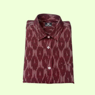 Maroon Ikat Son Shirt - (Add-on)