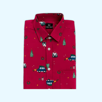 Merry Christmas Printed Kids Shirt