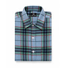 Muted Blue Checks Dad Twinning Shirt