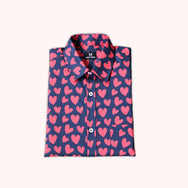 Navy hearts Son Shirt - (Add-on)