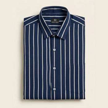 Navy Stripes Dad n Son Twinning Shirt