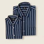 Navy Stripes Dad n Son Twinning Shirt
