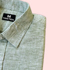 Pastel Green Linen Blend Dad n Son Twinning Shirts