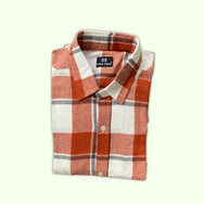 Peach Checks Son Shirt - (Add-on)