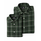 Pine Green Checks Dad n Son Twinning Shirts