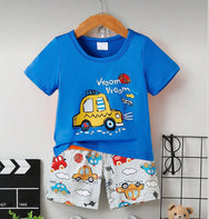 Car T Shirt Shorts Set