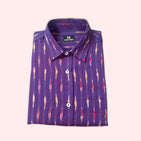 Purple Ikat Dad Twinning Shirt