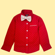 Red Bow Tie Shirt