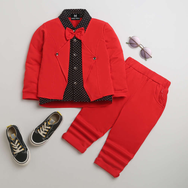 Red Suit Set - Partywear