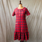 Jingle Bells Red Checks - Mom Twinning Dress