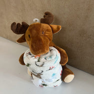 Adorable Reindeer Soft Toy and Blanket