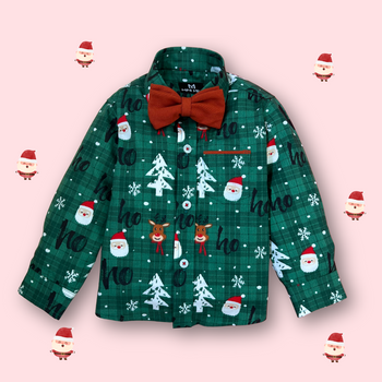 Santa Claus is Coming to Town Bowtie Shirt