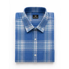 Storm Blue Checks Dad Twinning Shirt