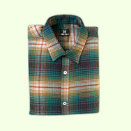 Storm Green Checks Son Shirt - (Add-on)