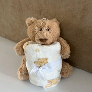 Adorable Teddy Soft Toy and Blanket