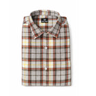 Toffee Brown Checks Dad Twinning Shirt