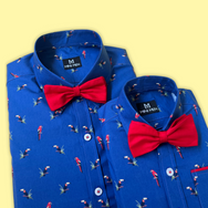 Tropical Birds Dad and Son Twinning Shirts