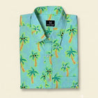 Tropical Printed Dad Twinning Shirt