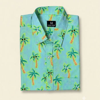 Tropical Printed Dad n Son Twinning Shirt
