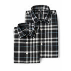Vintage Grey Checks Dad n Son Twinning Shirts