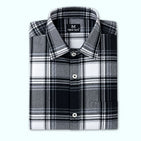 Vintage Grey Checks Dad Twinning Shirt