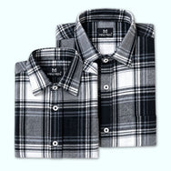 Vintage Grey Dad n Son Twinning Shirts