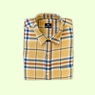 Vintage Mustard Checks Son Shirt - (Add-on)