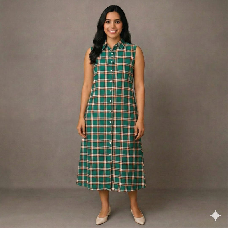 Vintage Pine - Mom Twinning Shirt Dress